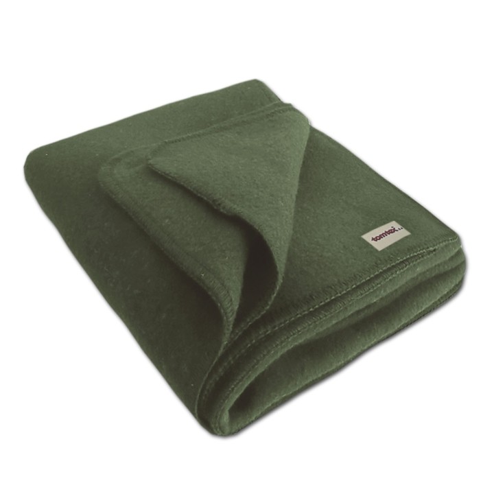 Koc Zielony 100%  Wełna